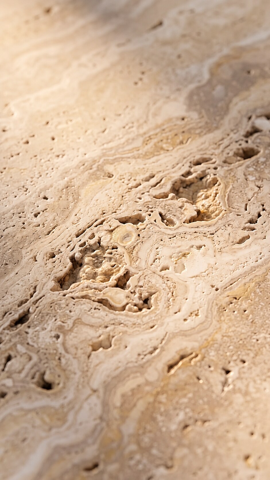 Classic Travertine natural-stone material study