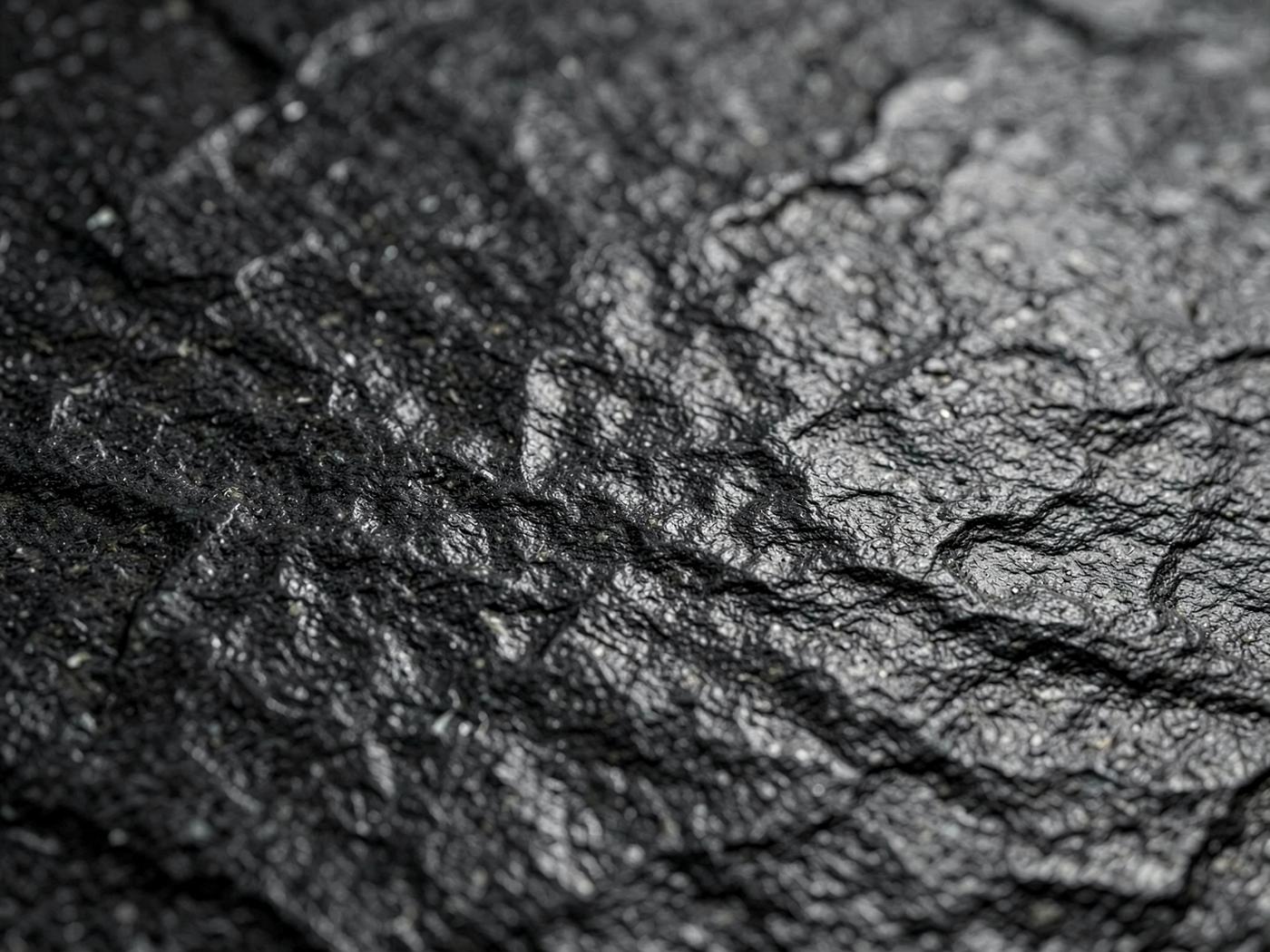 Leathered natural-stone finish surface study