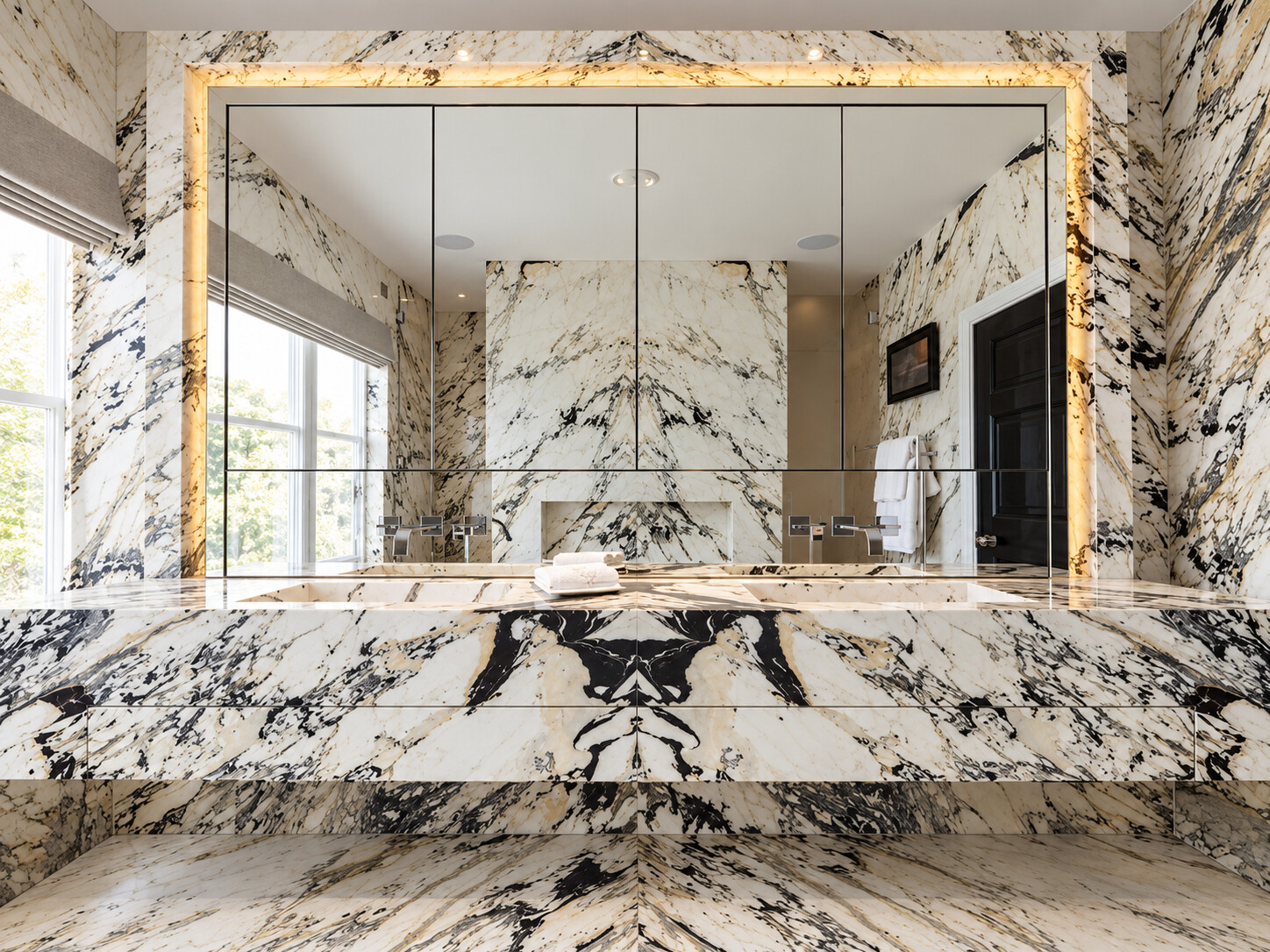 Natural stone in bathrooms