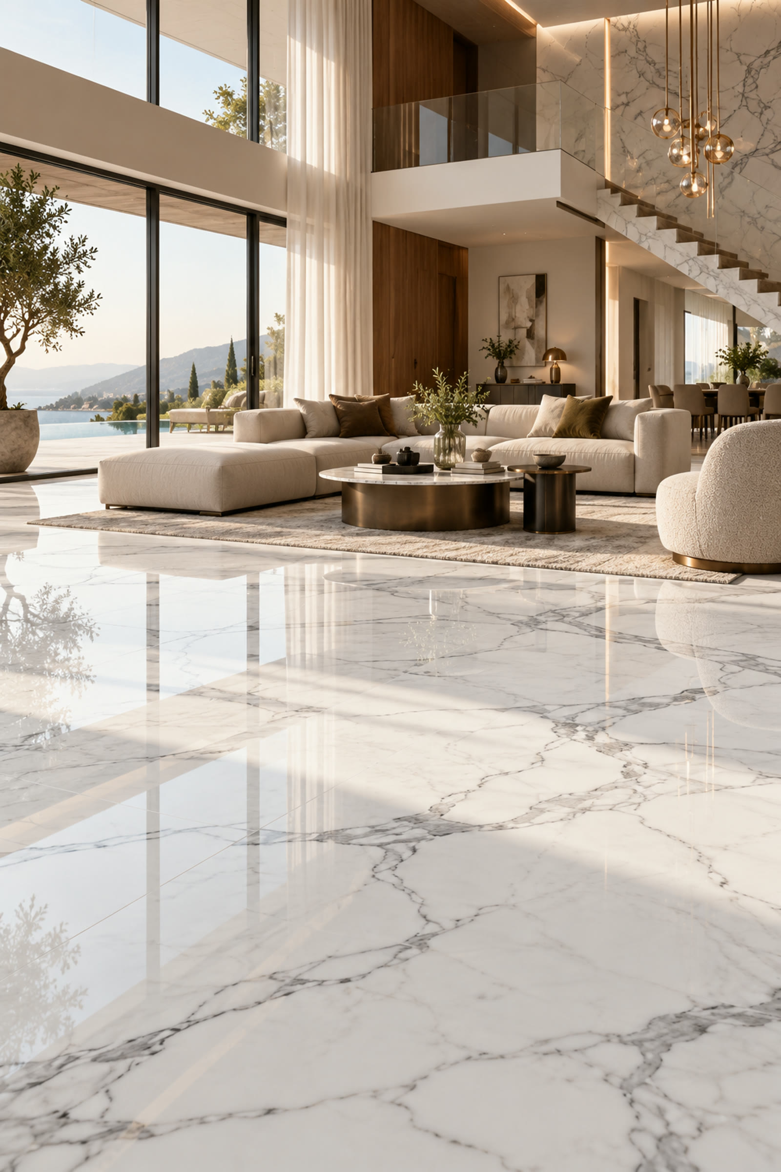 Natural stone in living spaces