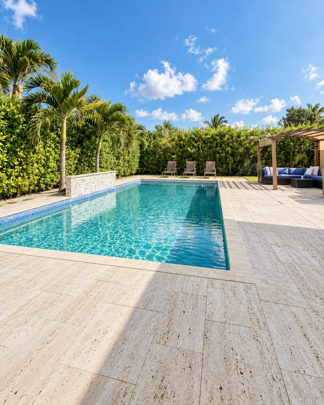 Natural stone in pools & wellness